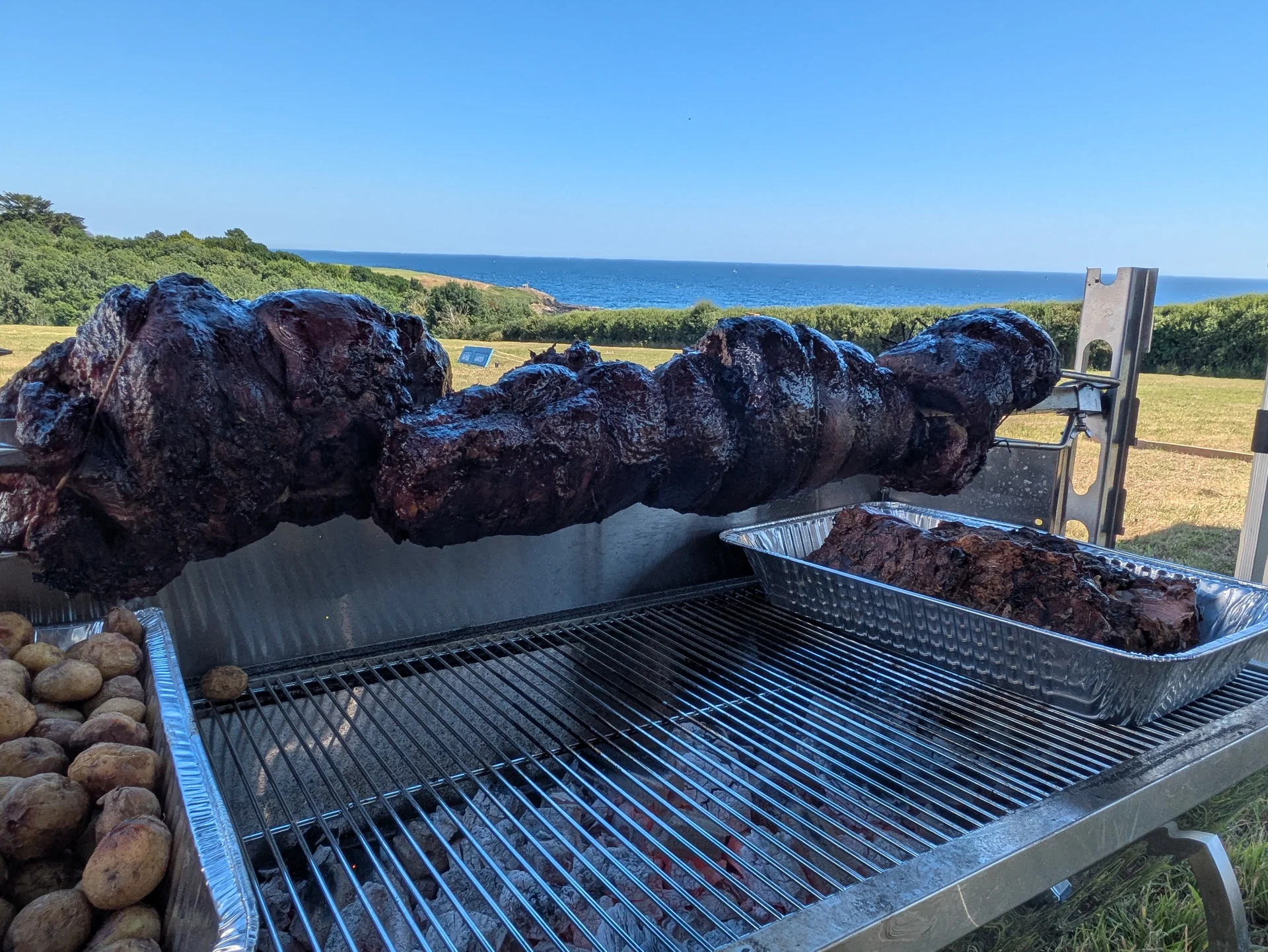 Charcoal-cooked whole hog roasts — from £8.50pp delivered, £10.00pp on-site