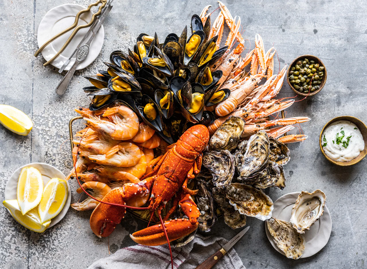 Cornish seafood platter catering for events